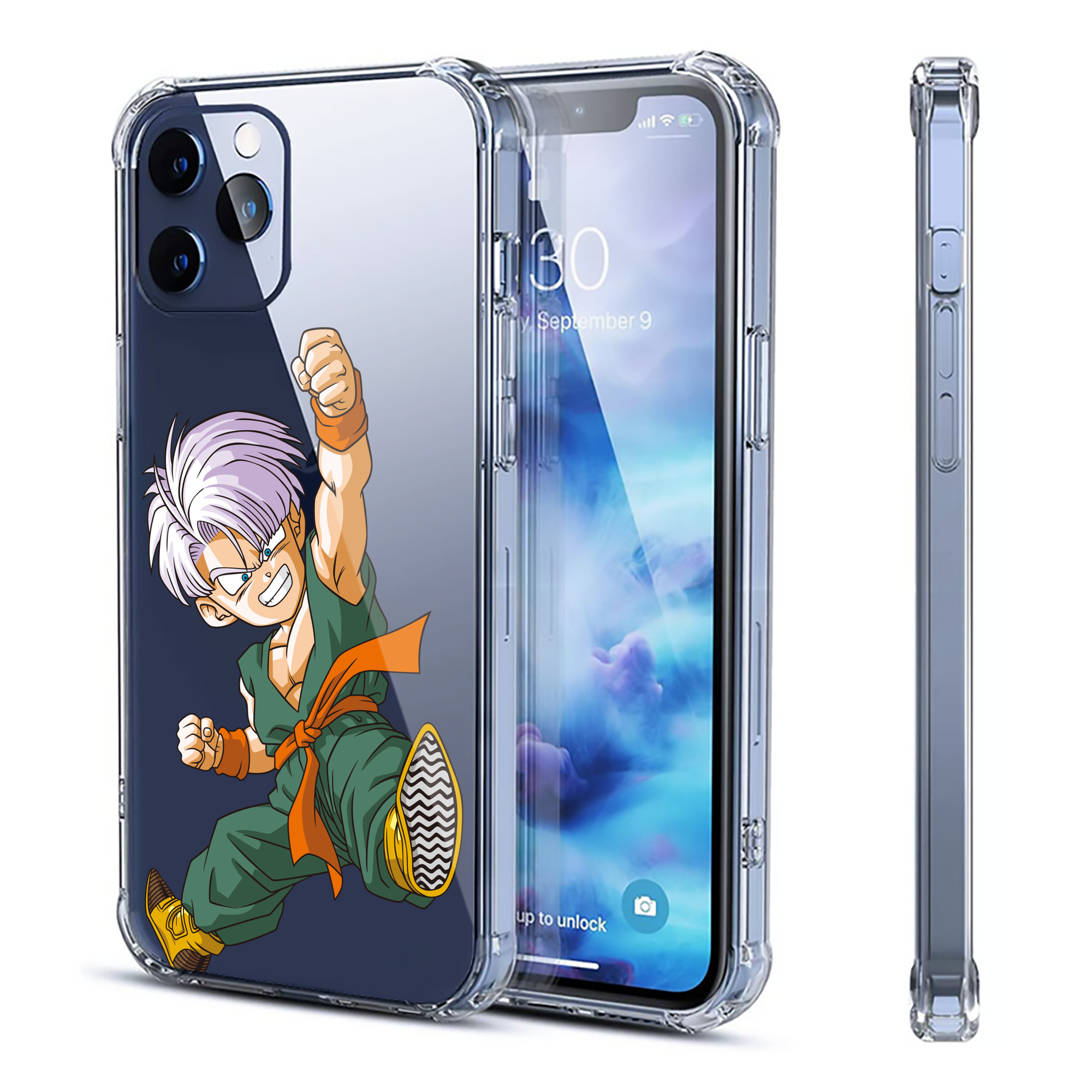 （画像用） ドラゴンボール トランクス（Torankusu）DRAGON BALL Trunks 【iPhone 12シリーズ対応】透明スマホケース（クリアソフトケース）